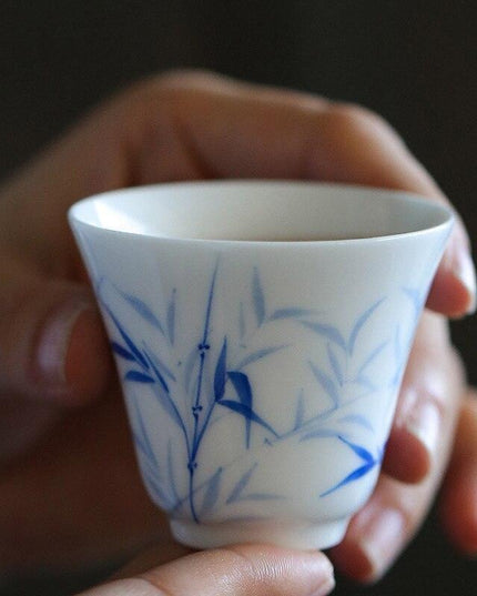 Artisanal Hand-Painted Porcelain Tea Cups for a Luxurious Tea Experience