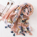 Luxurious Blue Porcelain Cashmere Blend Shawl - The Perfect Accessory for Any Occasion