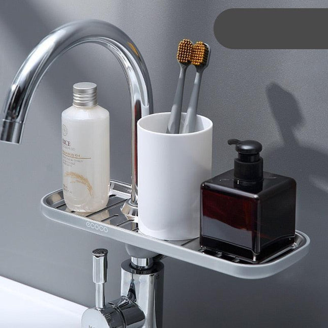 Versatile Sponge and Soap Organizer with Efficient Drainage
