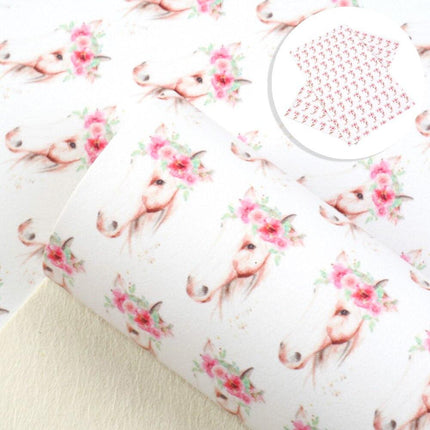 Dinosaur Dreams Faux Leather Fabric for Creative Projects