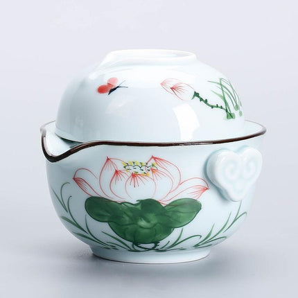 Sky Blue Elegance: Traditional Chinese Kung Fu Tea Set Collection