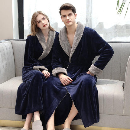 Plush Kimono Bathrobe with Elegant Fur Accents - Embrace Ultimate Comfort and Chic Style