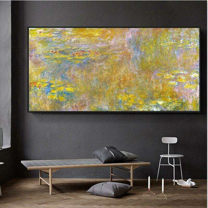 Monet's Water Lilies Canvas Art for Stylish Interior Design