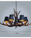 6 Lights-lampshade / Brushed gold black