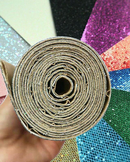 Dazzling Diamond Glitter Self-Adhesive Fabric - Elevate Your DIY Creations