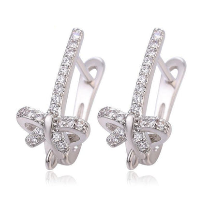 Stunning Handmade Gold & Silver Earring Hooks Adorned with Dazzling Austrian Crystals - Eco-Friendly Luxury Jewelry