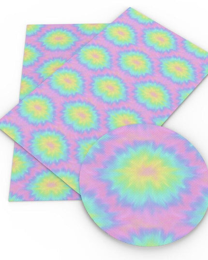 Colorful Lychee Faux Leather Crafting Kit - Vibrant DIY Fabric Collection