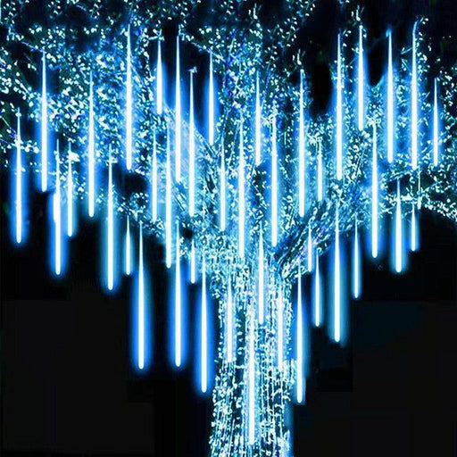 8 Tubes Meteor Shower Rain Led String Lights Street Garlands Christmas Tree Decorations for Outdoor New Year Fairy Garden Lights-0-Très Elite-EU Plug - Warm white-30cm-Très Elite
