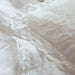 Lace Linen Pillowcase - Ruffled French Linen with Eyelet Embroidery