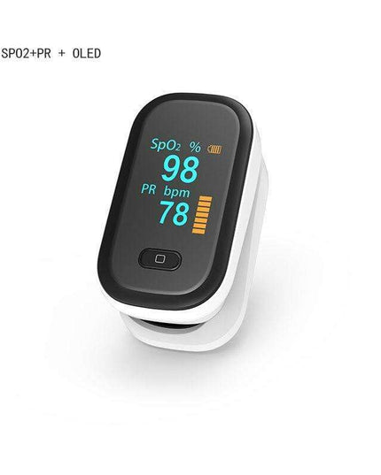 Compact Dual-Color OLED Finger Pulse Oximeter for Accurate Health Tracking