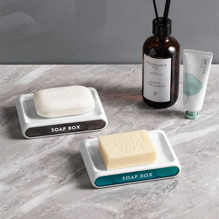 Modern Wall-Mounted Soap Organizer with Advanced Drainage System
