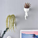 Elegant White Resin Nordic Hanging Planters for Stylish Home Decor