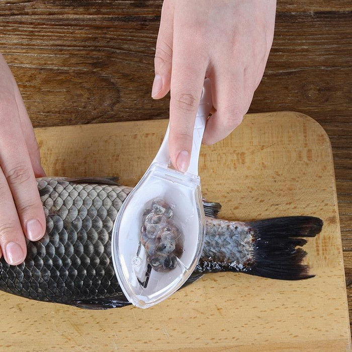 Innovative Plastic Fish Scale Scraper and Grater: Handy Kitchen Tool for Easy Fish Cleaning