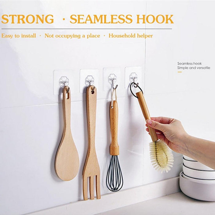 Transparent Heavy-Duty Adhesive Hook - Ultimate Home Organizer
