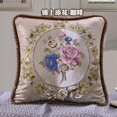 Floral Elegance Handcrafted Decorative Pillow Cover