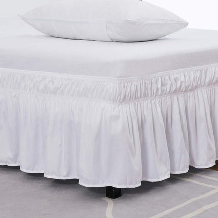 Elastic Wrap Bed Skirt - Effortless Upgrade for a Chic Bedroom Look