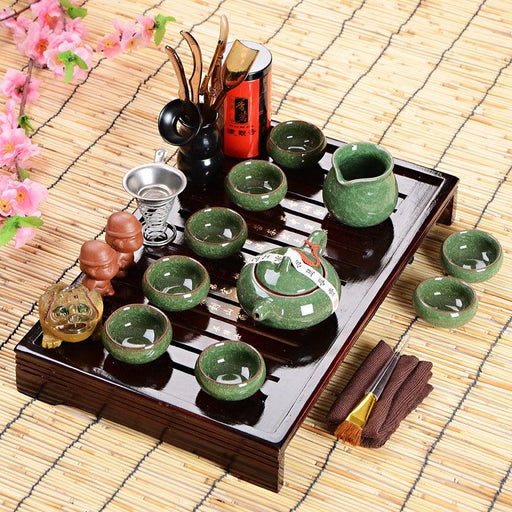 Kung Fu Tea Set: Elegant Eight-Piece Chinese Tea Ceremony Gift