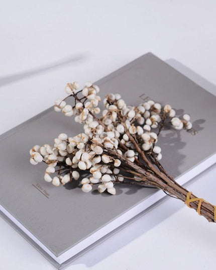 Charming Dried Floral and Fruit Centerpiece - 30cm Artisan Bouquet