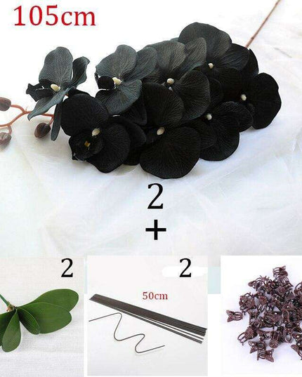 Luxurious Large Faux Orchid Display - Premium Home Décor Elegance