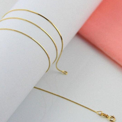 Luxurious 925 Silver and Gold-Plated Snake Chain Necklace