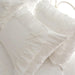 2pcs Embroidery Ruffle Lace Pillow Case