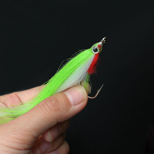 20-Piece 1/0 4cm UV High Carbon Hook Fly Fishing Lure Set for Salmon, Trout, Sea Bass, Steelhead - Très Elite