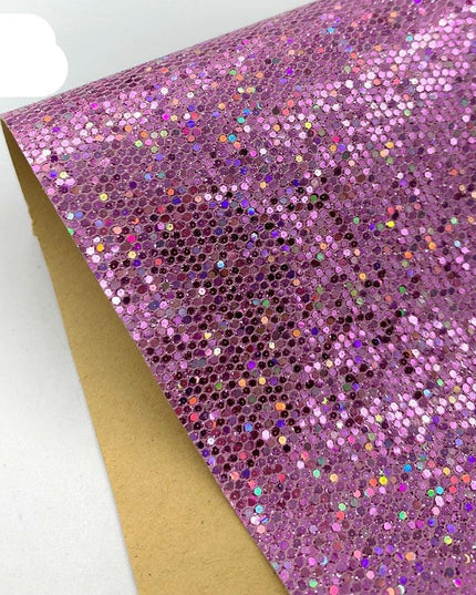 Sparkling Diamond Glitter Faux Leather Craft Sheets - Elevate Your DIY Projects