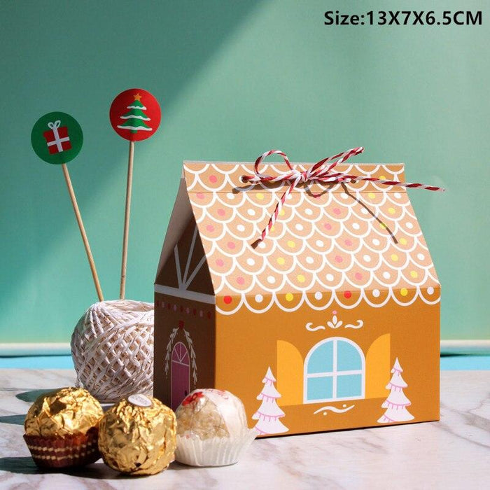 Santa's Candy Cottage Box Set: Festive Christmas Decor and Joyful Treats