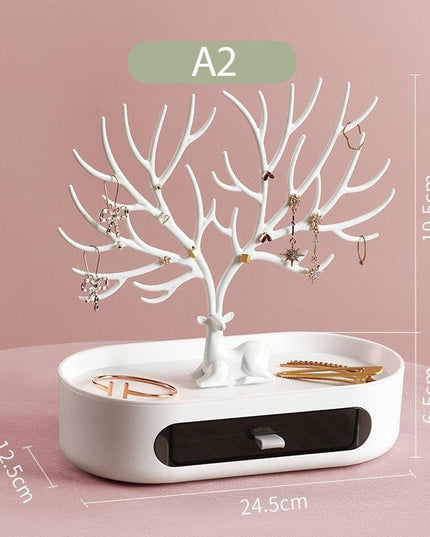 Chic Antler Jewelry Organizer - Elevate Your Display with Timeless Elegance