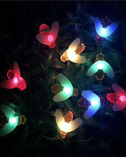 Magical Solar Bee Fairy Lights for Captivating Garden Illumination