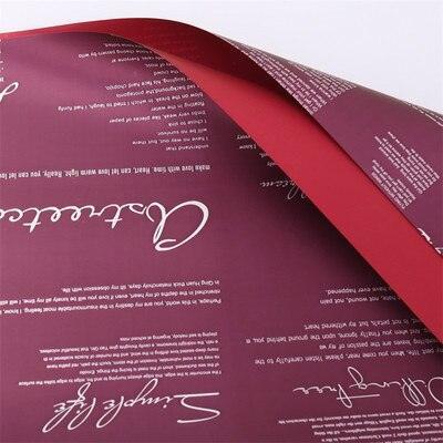 Elegant Floral Alphabet Gift Wrap Collection - Premium Waterproof Crafting Kit - Korean Design Essentials