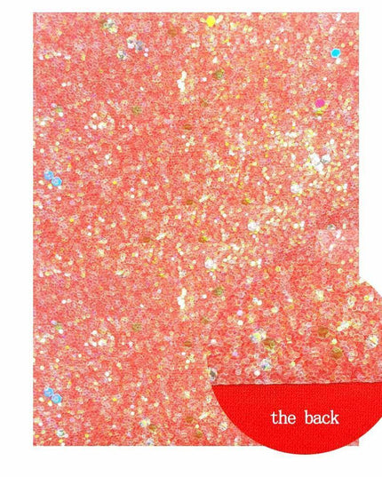 Crimson Glitter Faux Leather Crafting Sheets: Unleash Your Imagination