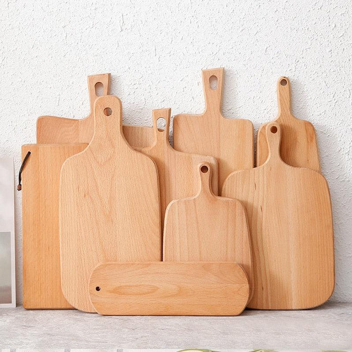 Elevate your Culinary Creations with a Rustic Wooden Kitchen Cutting Board Set - Ideal for Cheese & Appetizer Serving
