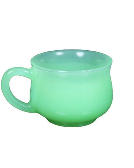 Sophisticated White Jade Glass Coffee Cup Set - Elevate Your Drinking Experience