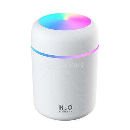 Vibrant USB Aroma Diffuser and Humidifier with Dual Mist Options and Soothing Night Light