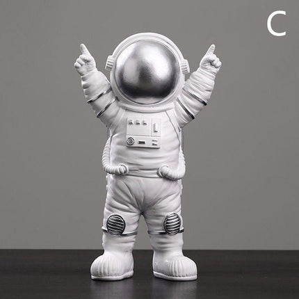 Set of 3 Nordic Astronaut Resin Decorative Sculptures