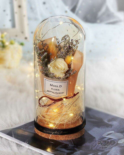 Illuminated Romance: The Enchanted LED Rose Dome