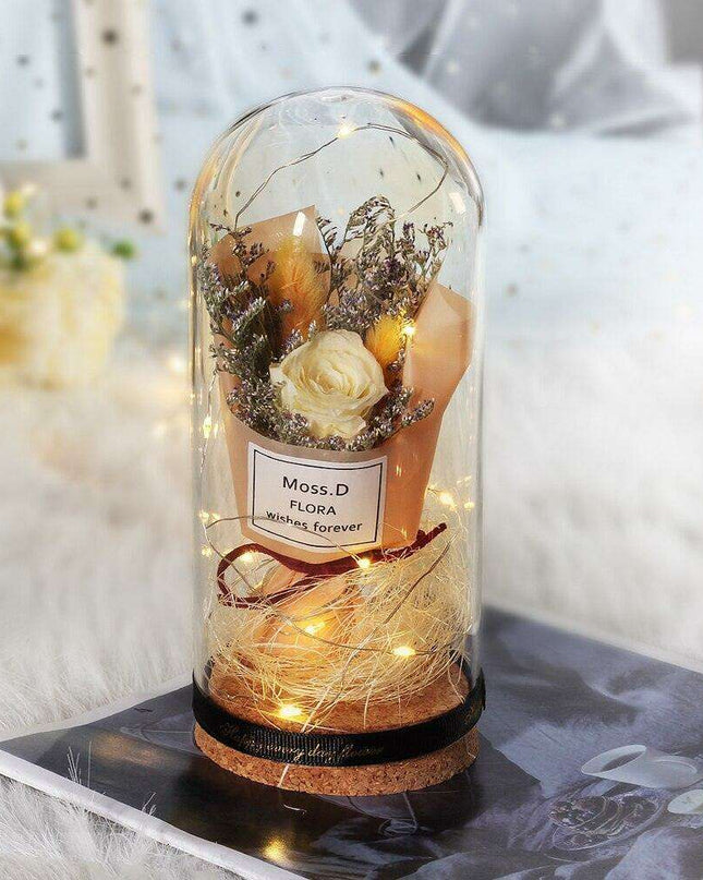 Illuminated Romance: The Enchanted LED Rose Dome