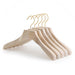 Japanese-Inspired Camphor Wood Non-Slip Hanger | Elegant 39x3.5cm Wardrobe Essential