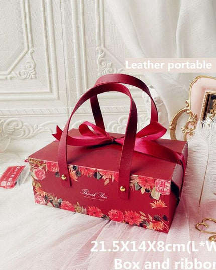 Chic Customizable Cake Box Set of 5 for Special Celebrations