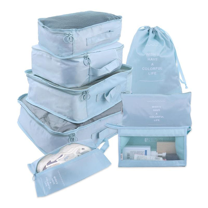 Travel Smart: Versatile 8/6/1-Piece Organizer Set for Effortless Packing