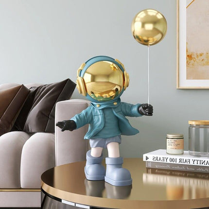 Astronaut-Inspired Resin Key Storage Sculpture