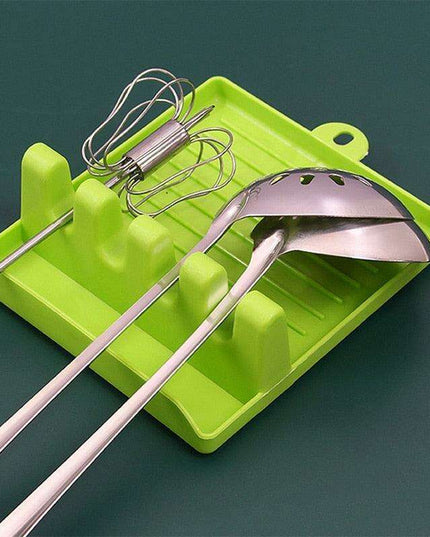 Stylish Kitchen Utensil Organizer with Spoon Rest and Spatula Holder