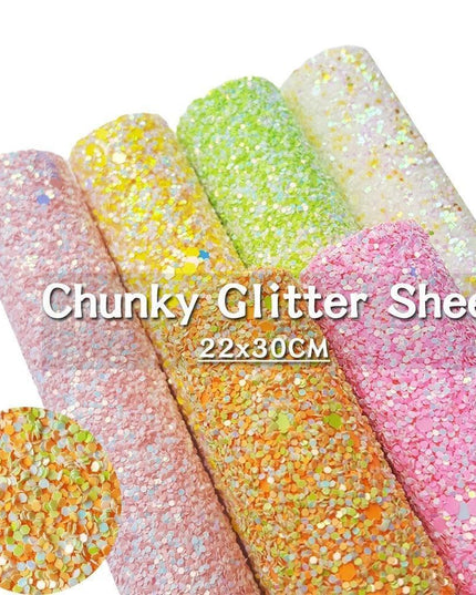 Glittering Chunky PU Leatherette: The Ultimate DIY Crafting Companion