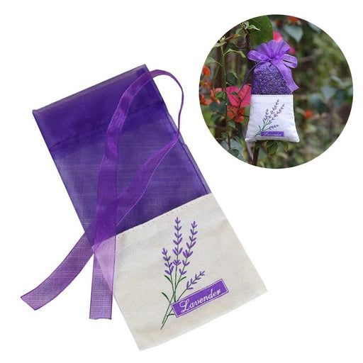 Lavender Sachet Bag with Exquisite Floral Embroidery for Aromatherapy & Jewelry Organization