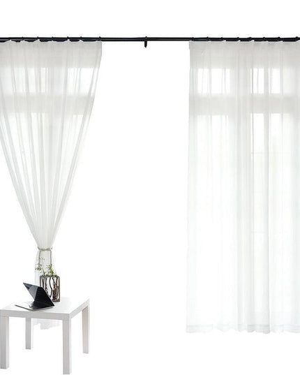Chic White Sheer Voile Curtain Panel for Modern Home Interiors
