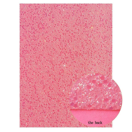 Festive Chunky Glitter Synthetic Leather Sheet for Christmas Crafts