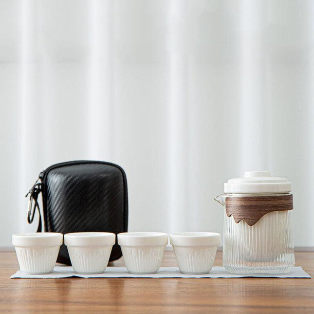 Elegant Portable Kung Fu Tea Set: The Perfect Companion for Tea Aficionados