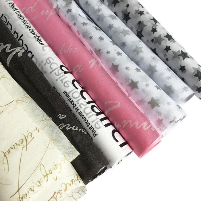 Gilded Lettered Tissue Paper Craft Collection