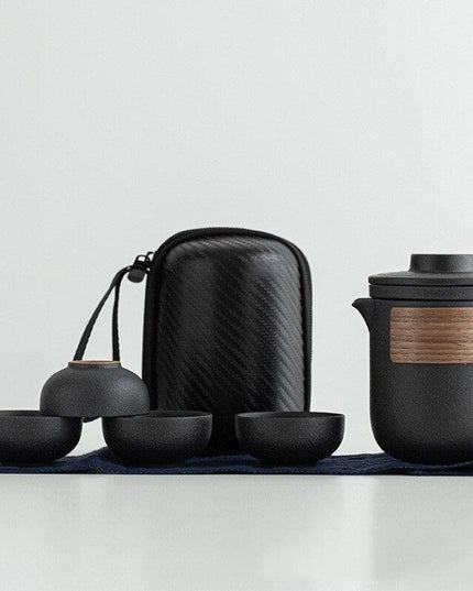 Elegant Travel Ceramic Kung Fu Tea Set for Discerning Tea Lovers